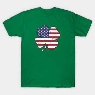 American Flag Shamrock T-Shirt